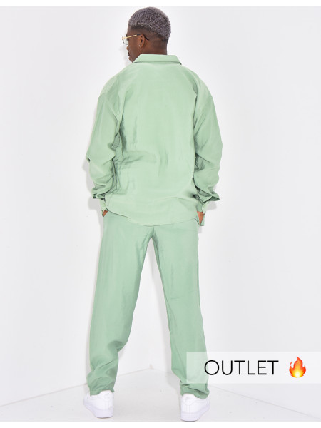 Ensemble pantalon et chemise manches longues