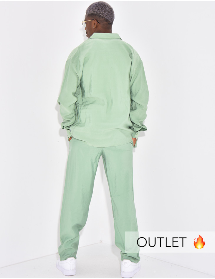 Ensemble pantalon et chemise manches longues