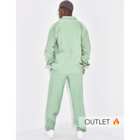 Ensemble pantalon et chemise manches longues