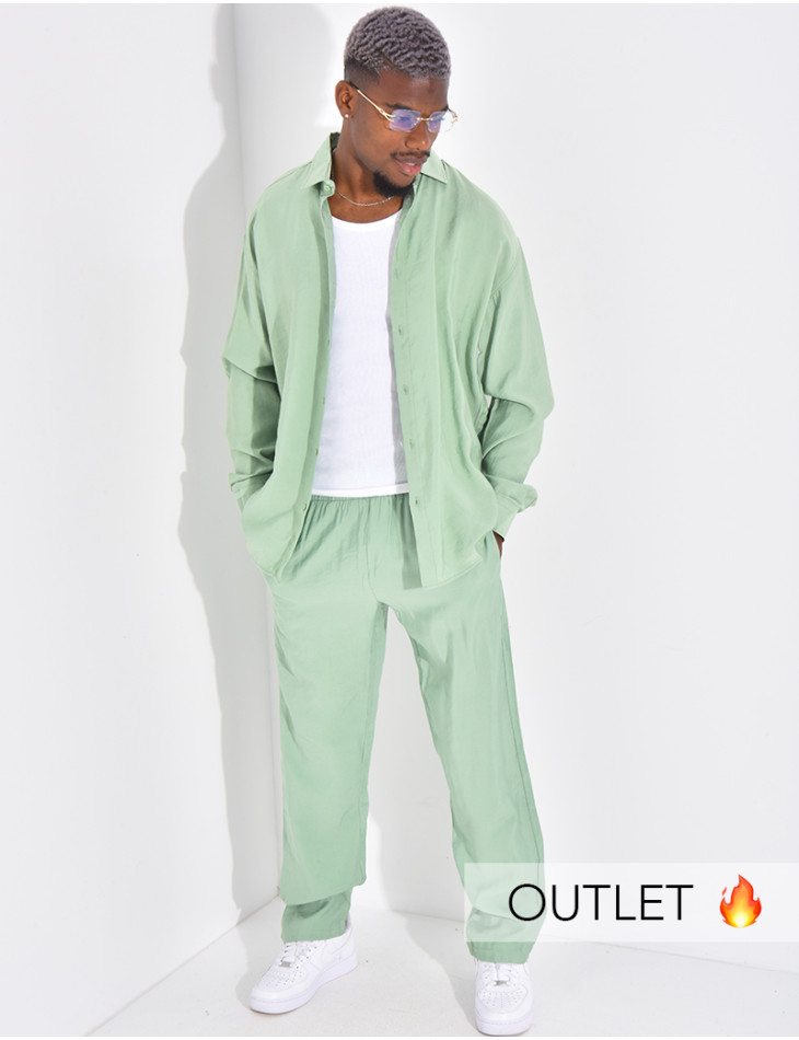 Ensemble pantalon et chemise manches longues