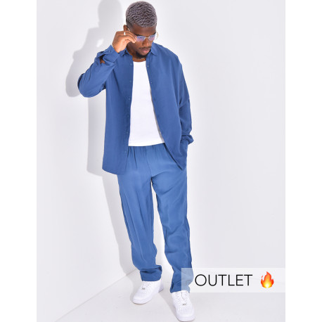 Ensemble pantalon et chemise manches longues