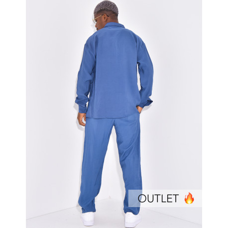 Ensemble pantalon et chemise manches longues
