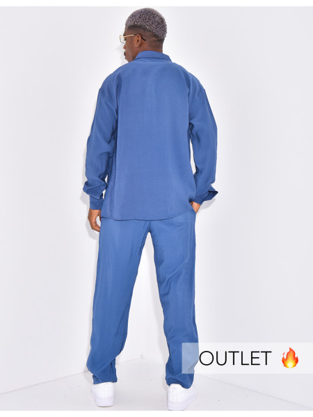 Ensemble pantalon et chemise manches longues