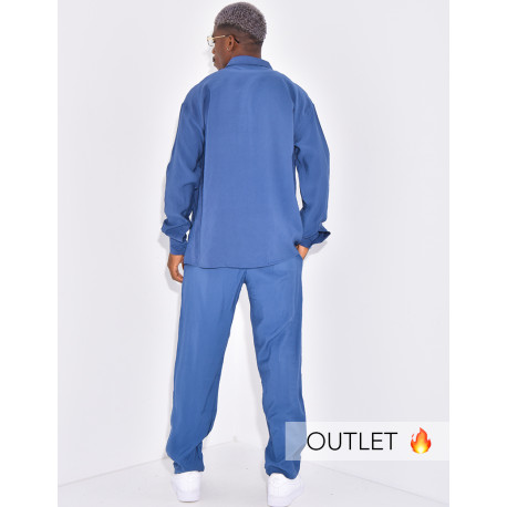 Ensemble pantalon et chemise manches longues