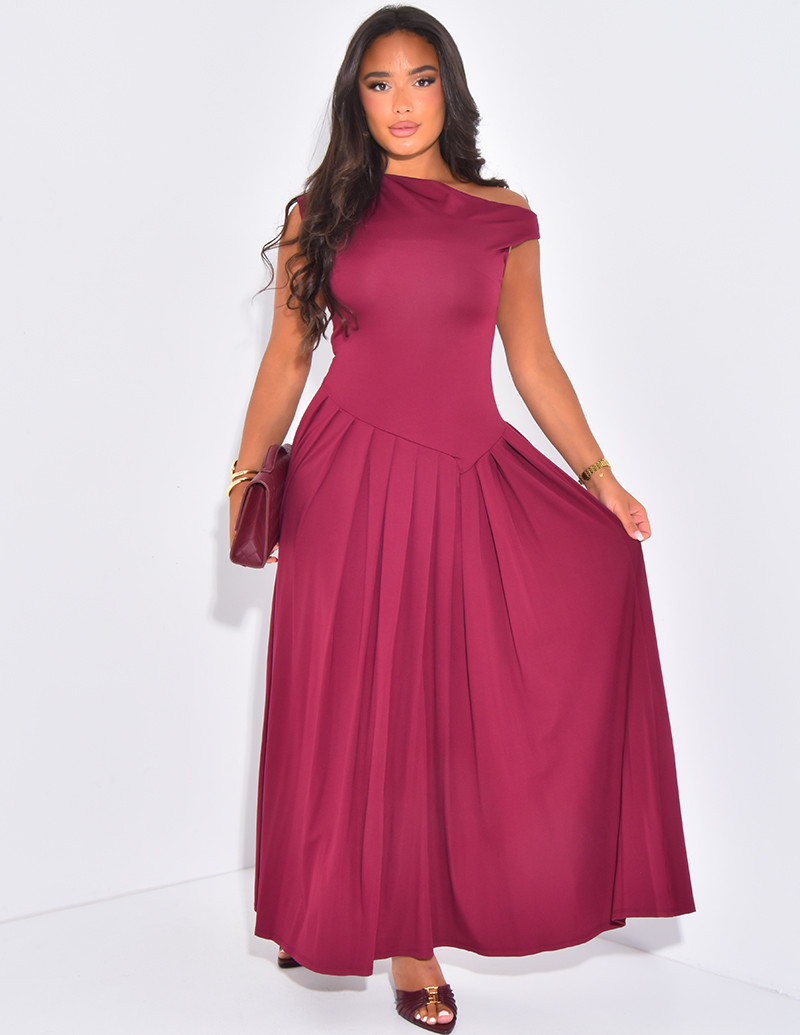 Long, off-the-shoulder...