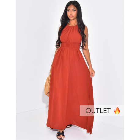Longue robe dos nu à nouer