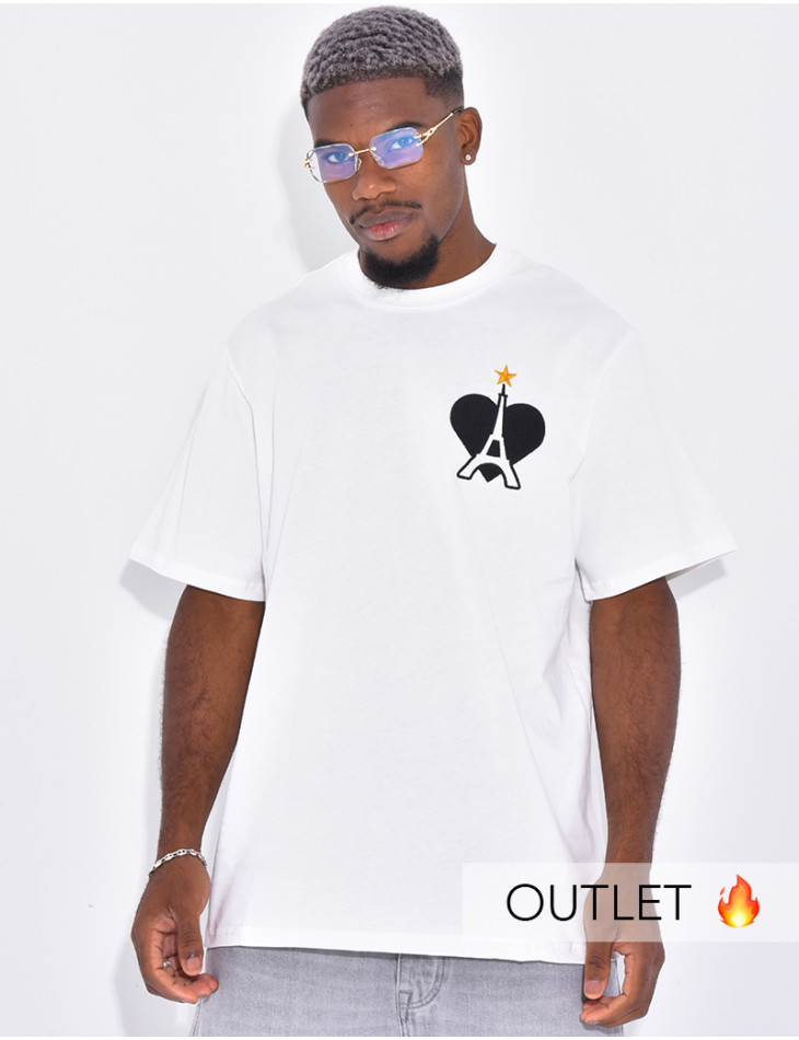 T-shirt coeur & tour eiffel