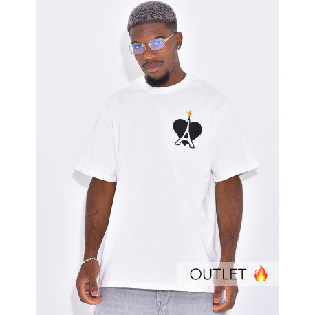 T-shirt coeur & tour eiffel