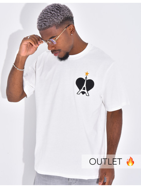 T-shirt coeur & tour eiffel