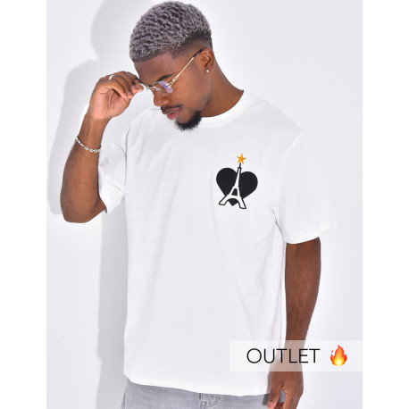 T-shirt coeur & tour eiffel