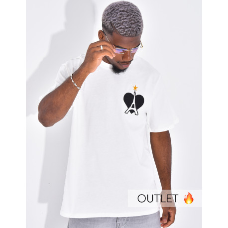 T-shirt coeur & tour eiffel