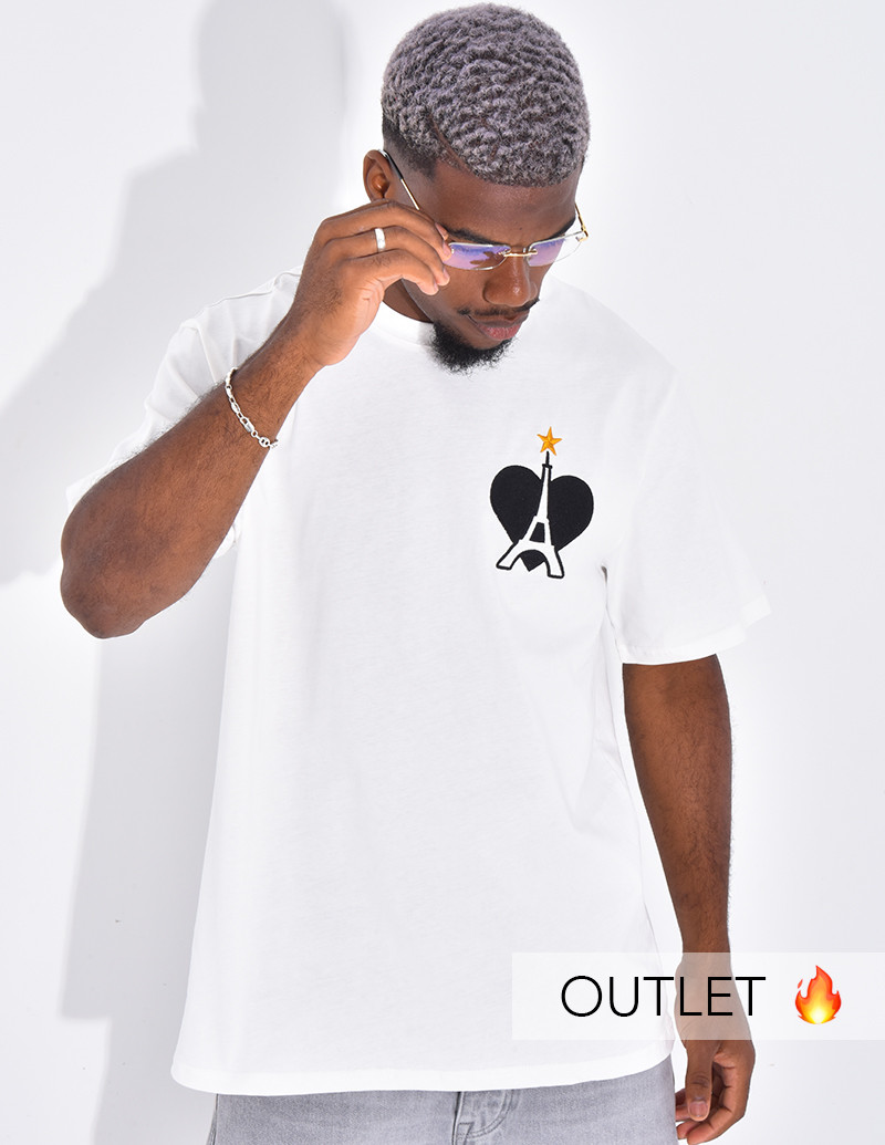 T-shirt coeur & tour eiffel