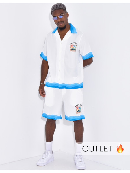 Ensemble short et chemise "Palestine"