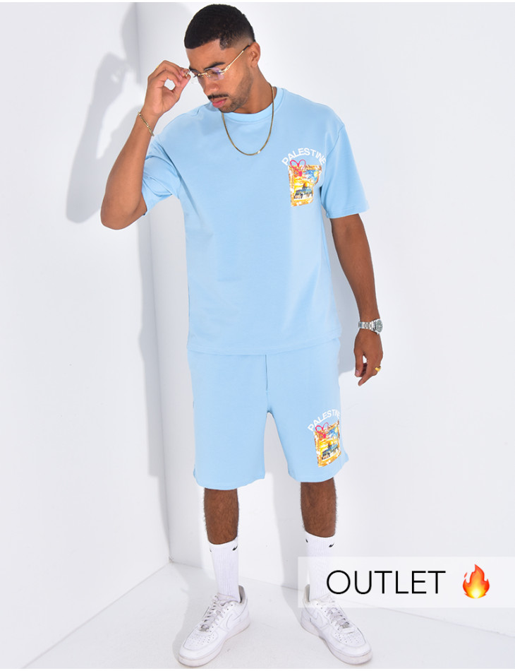 Ensemble short et t-shirt "Palestine"