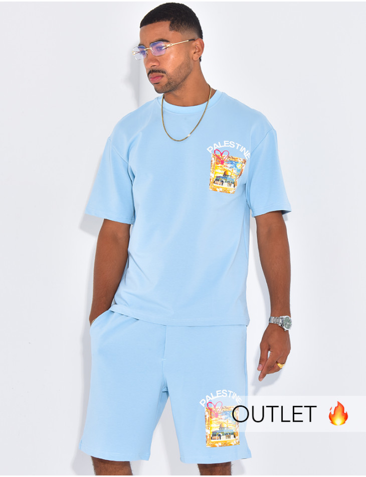 Ensemble short et t-shirt "Palestine"