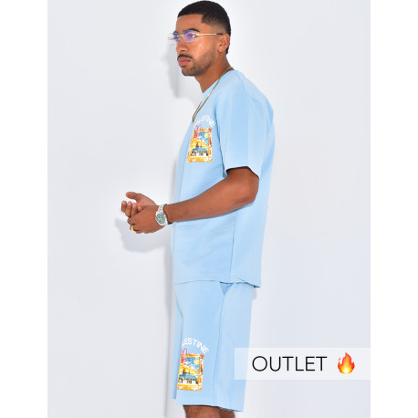 Ensemble short et t-shirt "Palestine"