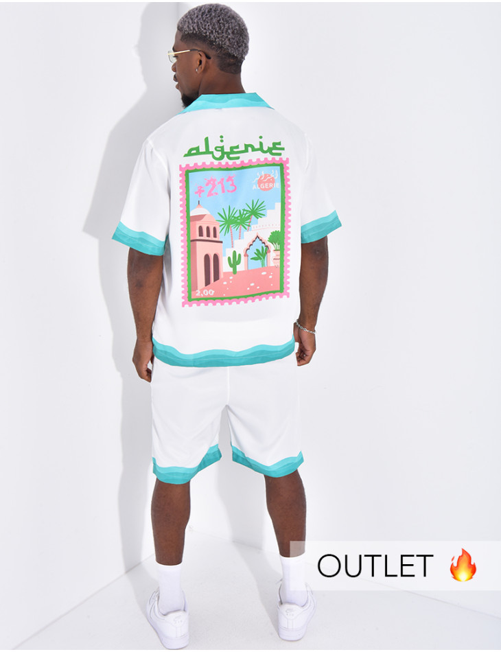 Ensemble short et chemise "Algérie"