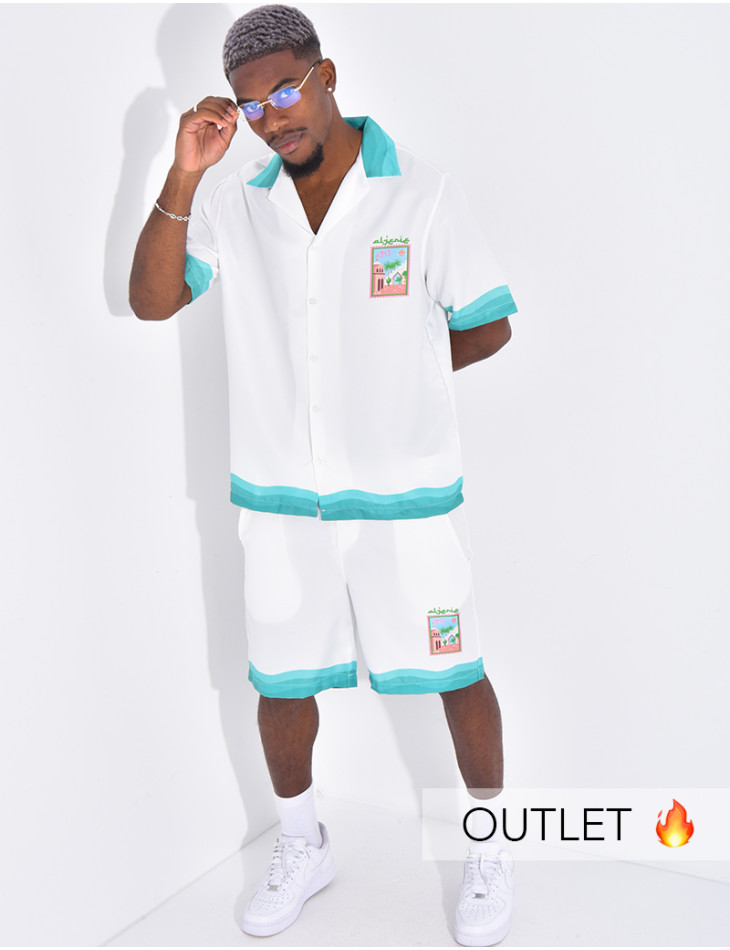 Ensemble short et chemise "Algérie"