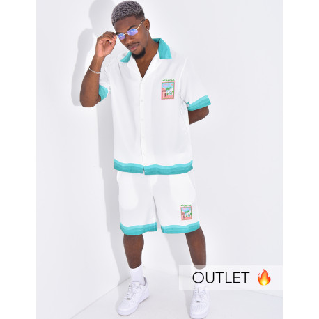 Ensemble short et chemise "Algérie"