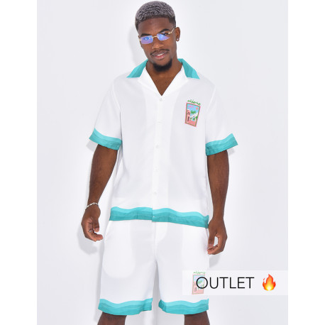 Ensemble short et chemise "Algérie"