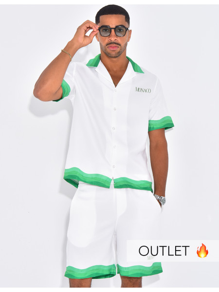 Ensemble short et chemise "Monaco"