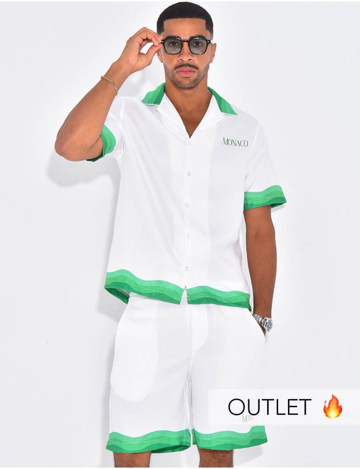 Ensemble short et chemise "Monaco"