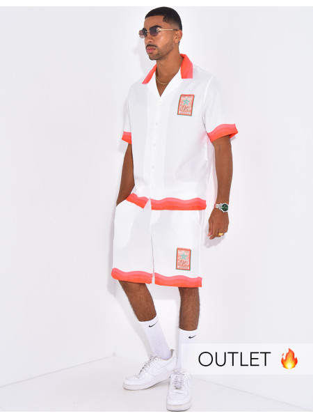 Ensemble short et chemise "Morocco"
