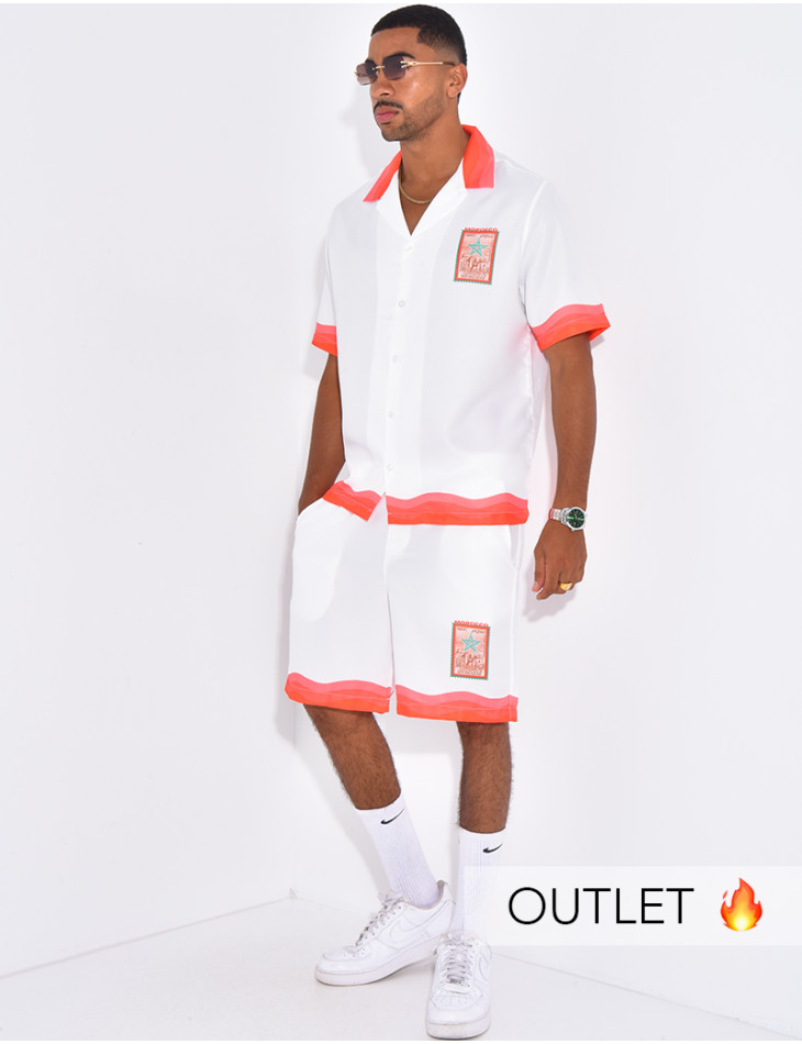 Ensemble short et chemise "Morocco"