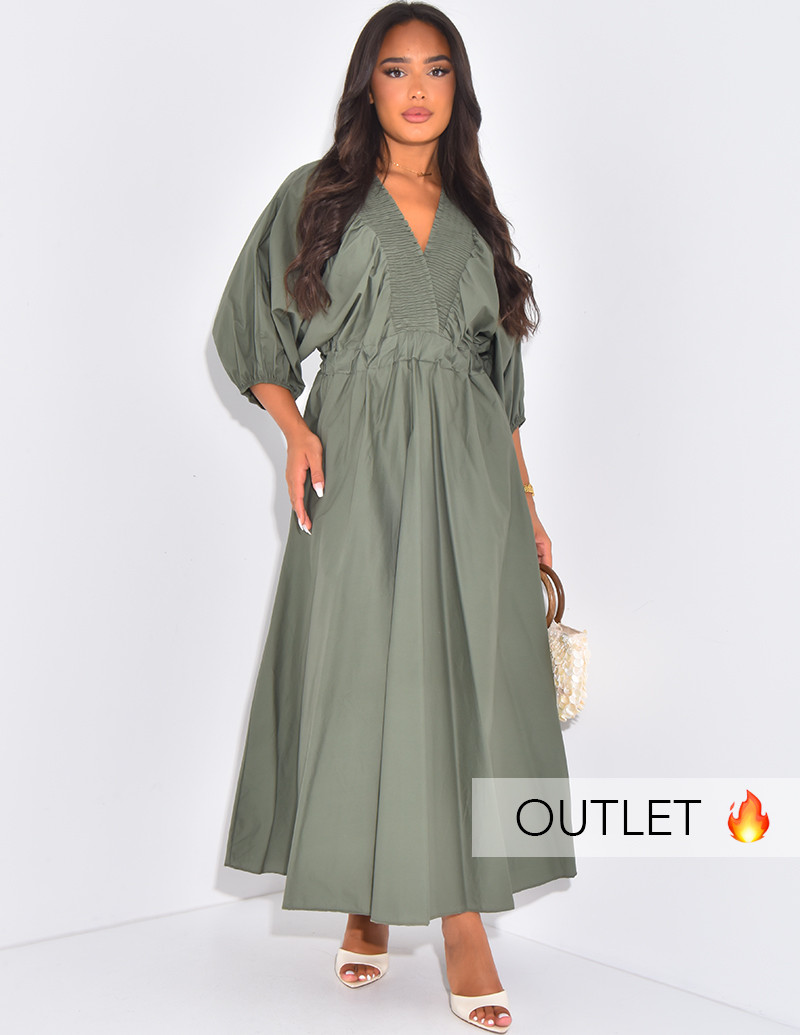 Robe longue cintrée à...