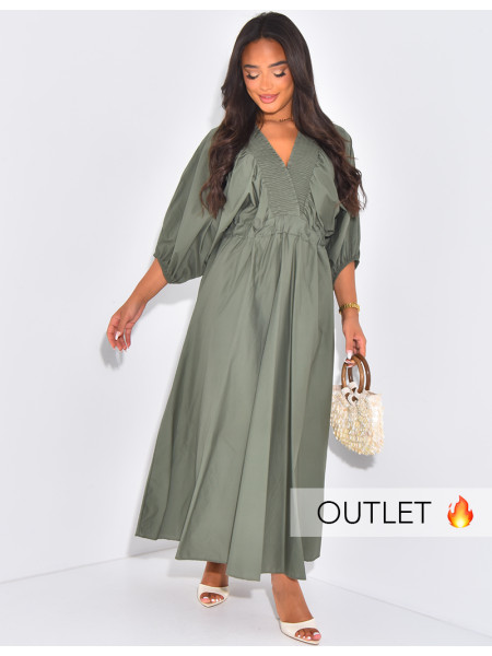 Robe longue cintrée à épaules dénudées