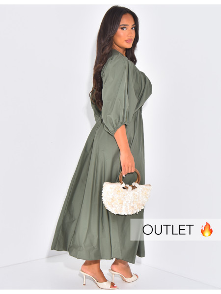 Robe longue cintrée à épaules dénudées