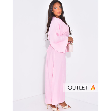 Robe longue en lin à nouer dans le dos