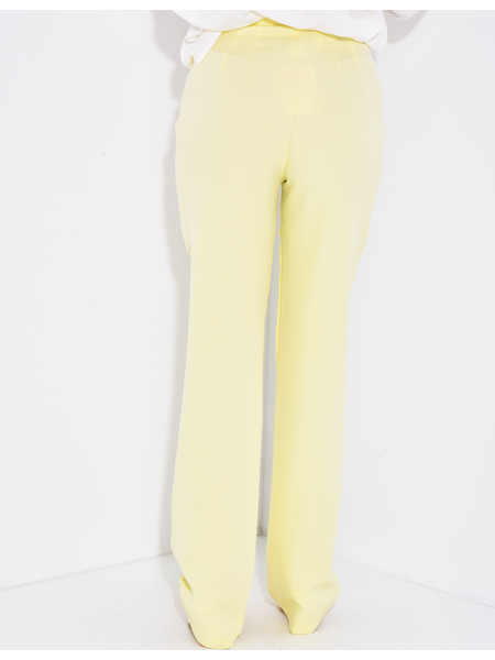 Straight-leg high-waisted suit trousers