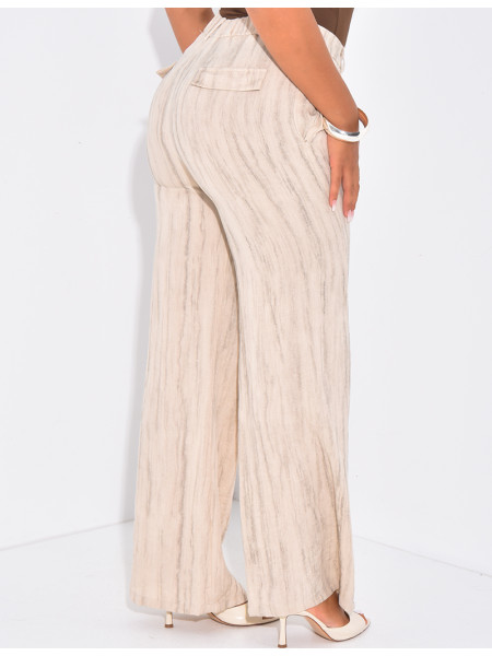 Pantalon de tailleur effet chiné