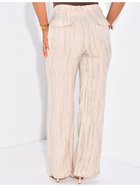 Pantalon de tailleur effet chiné