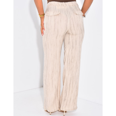 Pantalon de tailleur effet chiné