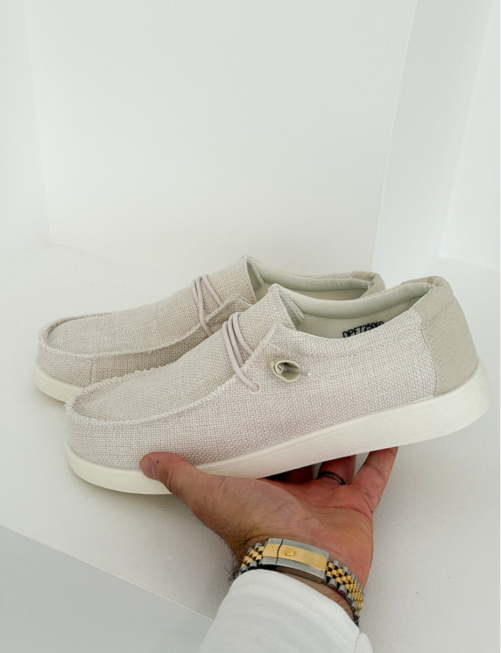 Mocassins en tissus