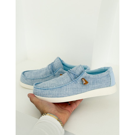 Mocassins en tissus
