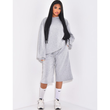 Ensemble bermuda et sweat