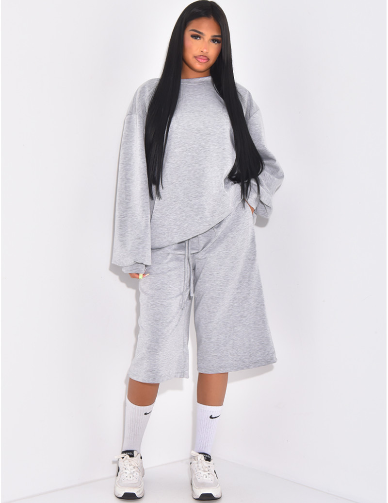 Ensemble bermuda et sweat