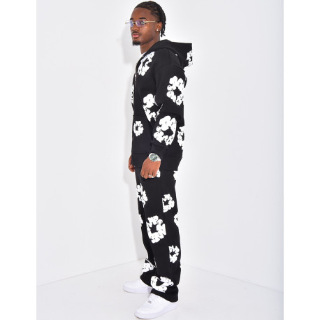 Ensemble de jogging a fleurs