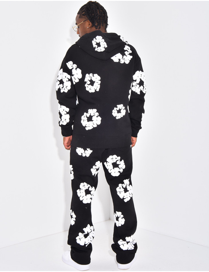 Ensemble de jogging a fleurs