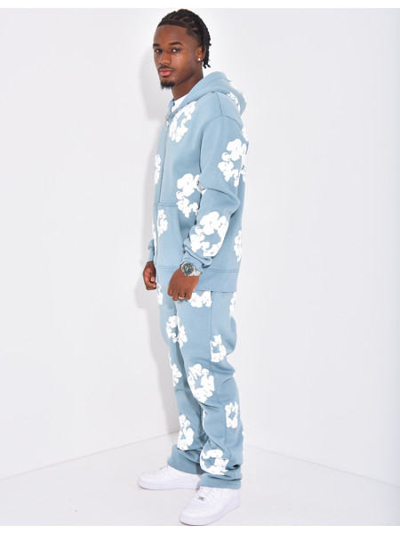 Ensemble de jogging à fleurs