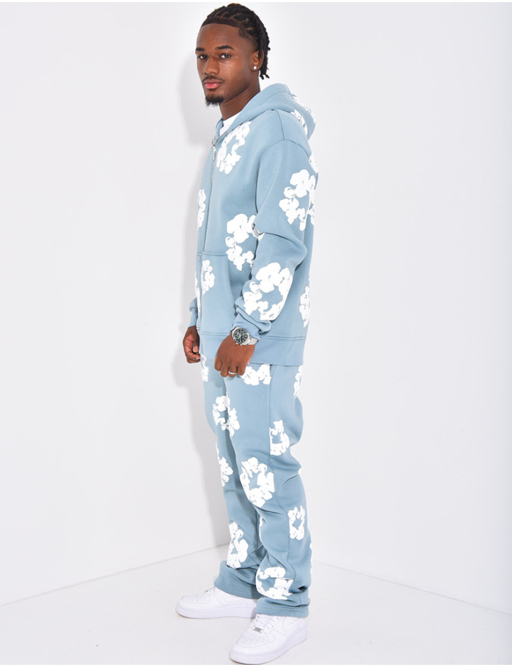 Ensemble de jogging à fleurs