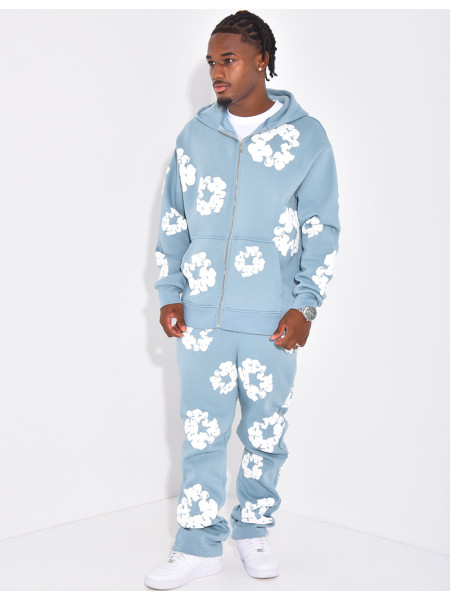 Ensemble de jogging à fleurs