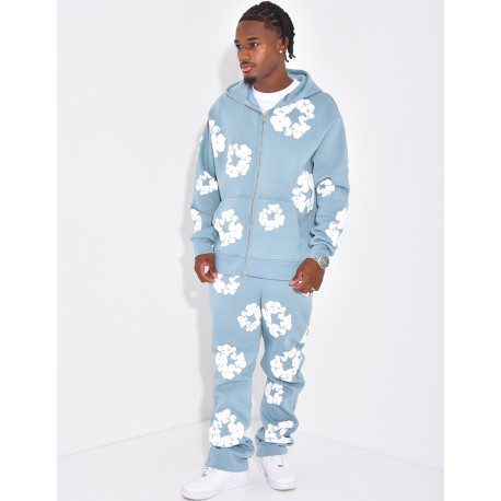 Ensemble de jogging à fleurs