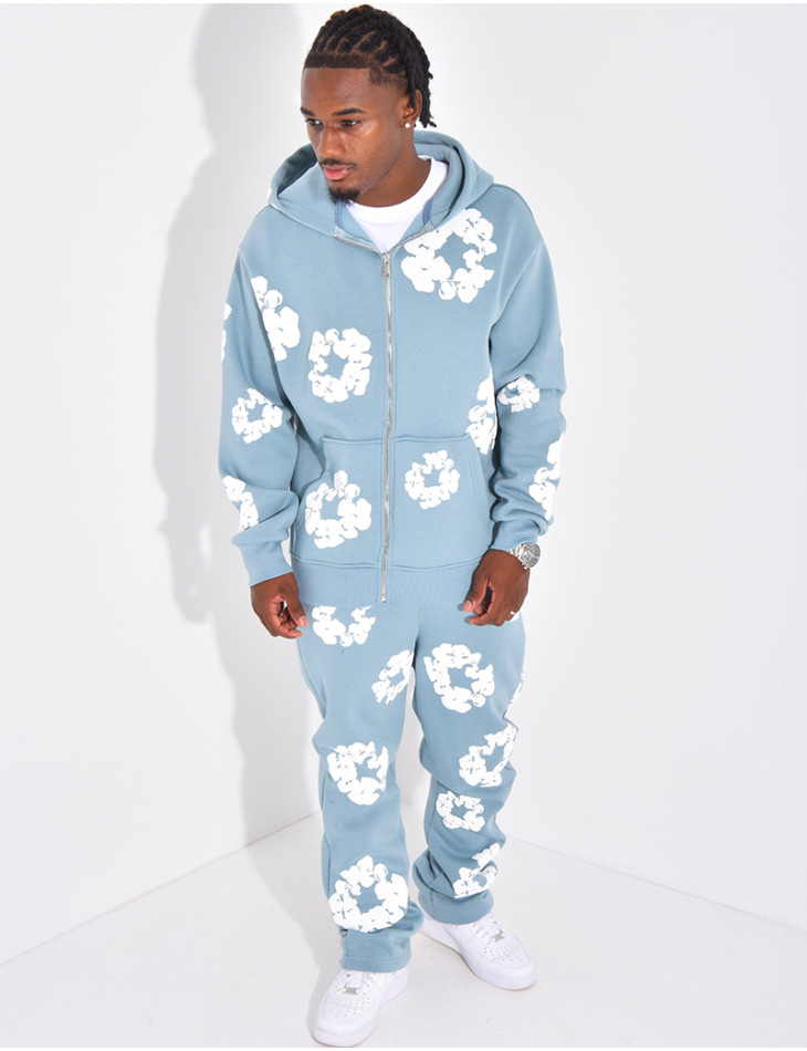 Ensemble de jogging à fleurs