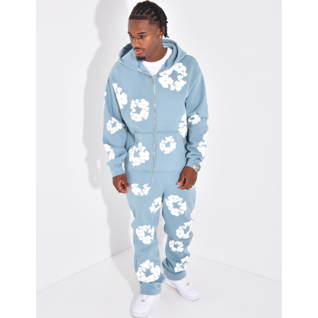Ensemble de jogging à fleurs