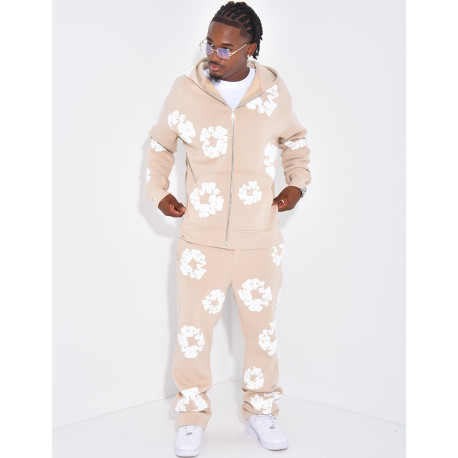 Ensemble de jogging à fleurs