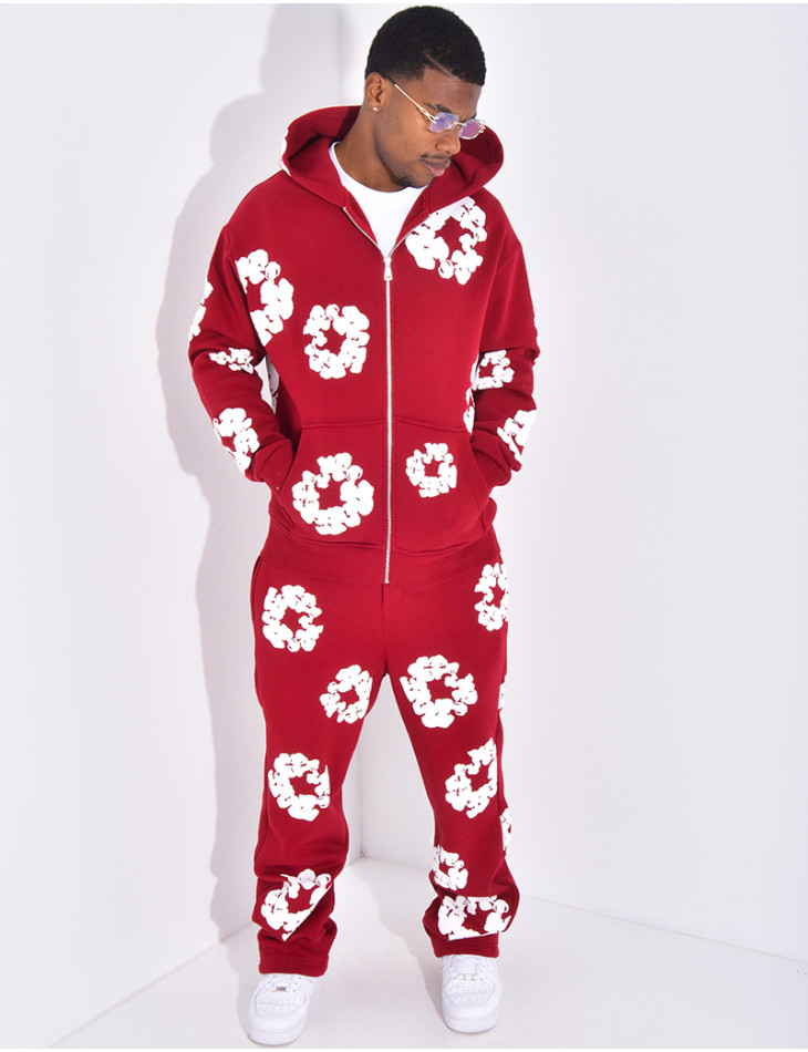 Ensemble de jogging à fleurs